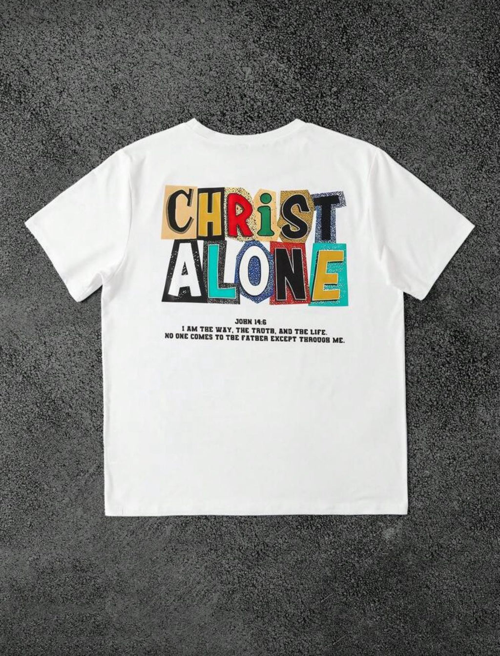Christ Alone White Tshirt