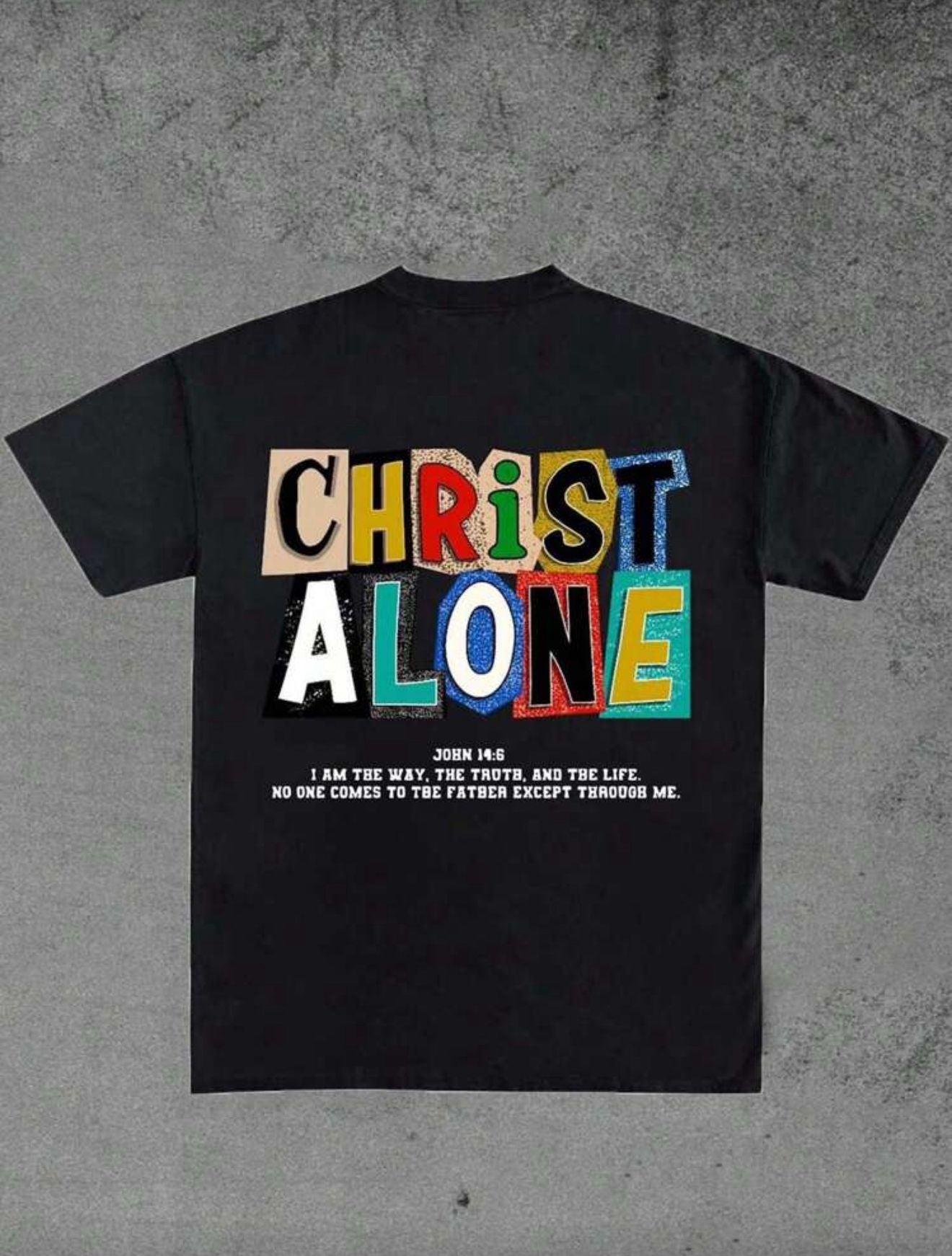 Christ Alone Black Tshirt